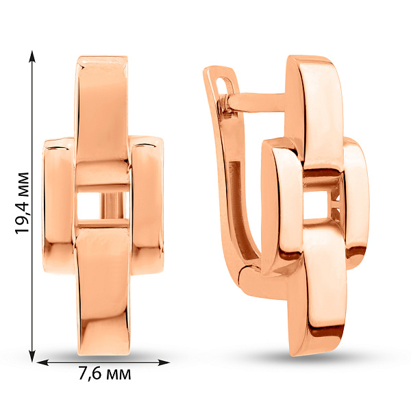 Золоті сережки Ланки (арт. 1091403) – зображення 4