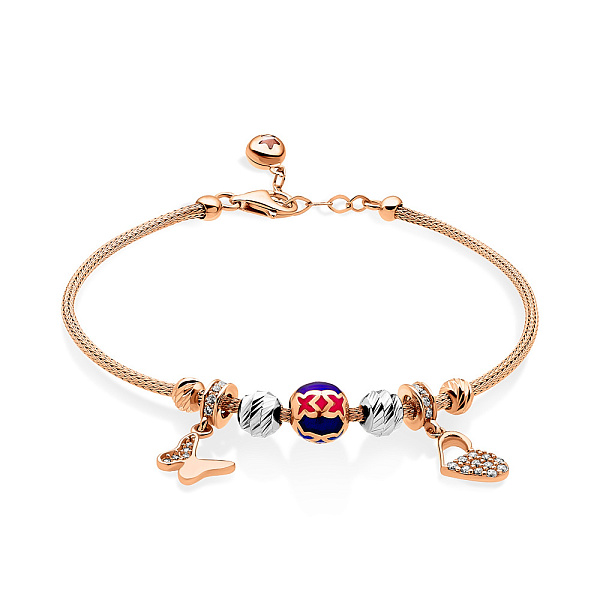 Браслет из комбинированного золота с эмалью (арт. 325110кбеП2) – изображение 1