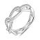 Серебряное кольцо с россыпью фианитов (арт. 7501/8222) – изображение 1