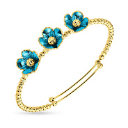 Фото Браслет Francelli Квіти з жовтого золота (арт. 326198жг)