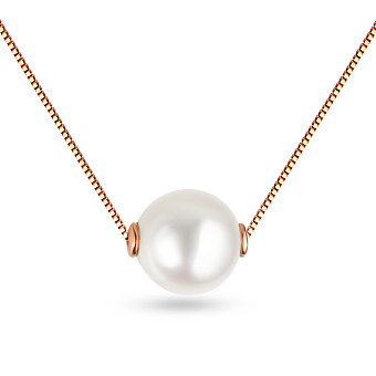 Кольє з червоного золота з перлиною (арт. 360354/2)