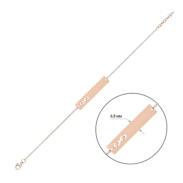 Золотой женский браслет на руку (арт. 324032) – изображение 3