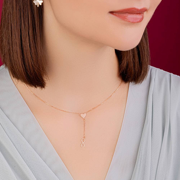 Золотое колье-галстук (арт. 352487) – изображение 4