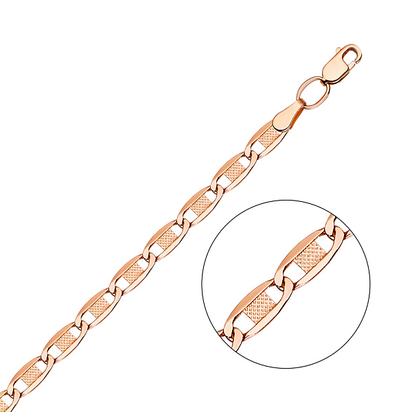 Браслет из красного золота плетения Валентино (арт. 3110101) – изображение 1