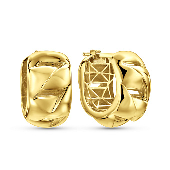 Серьги из желтого золота (арт. 110702ж)