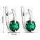 Серьги из серебра с изумрудом (арт. 7502/575Измсп) – изображение 2