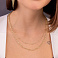 Серебряное колье с желтым родированием Trendy Style (арт. 7507/2012ж) – изображение 3