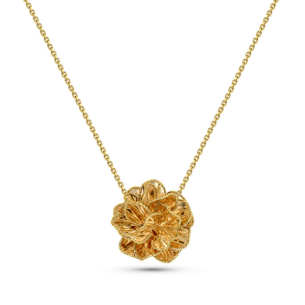Золотое колье Francelli Цветок (арт. 352901ж) – изображение 1