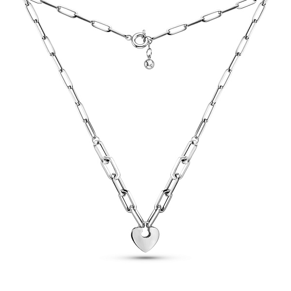 Кольє з білого золота Сердечко (арт. 352440б) – зображення 2
