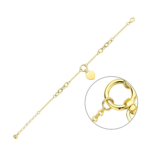 Золотой браслет с подвеской (арт. 326749ж) – изображение 1