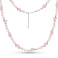 Серебряное колье с жемчугом и с кварцем (арт. 7507/2184898жбПкр) – изображение 2