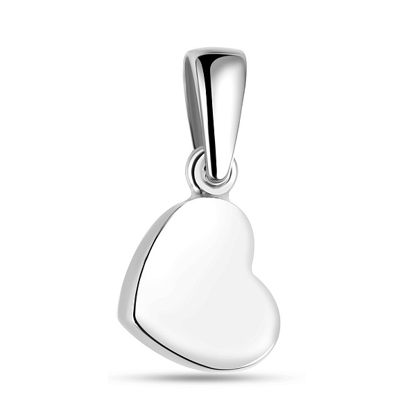 Підвіс з білого золота в формі серця (арт. 422711б) – зображення 1