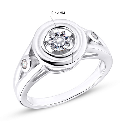 Серебряное кольцо с фианитами (арт. 7501/4331)
