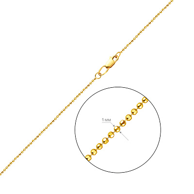 Золотий ланцюжок плетіння Гольф (арт. 300702ж)