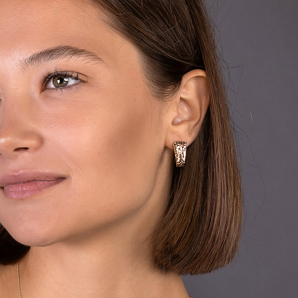 Серьги из красного золота (арт. 120513) – изображение 3