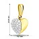 Золотая подвеска Сердечко с фианитами (арт. 440332ж) – изображение 2