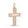 Золотой крест с фианитами (арт. 3105747101) – изображение 1