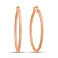 Серьги-кольца из красного золота (арт. 1091203/30) – изображение 1