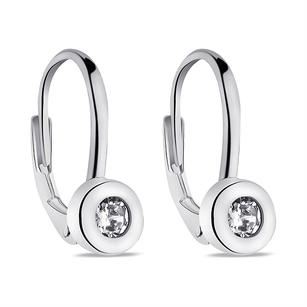 Серьги из серебра с фианитами (арт. 7502/3156/1) – изображение 1