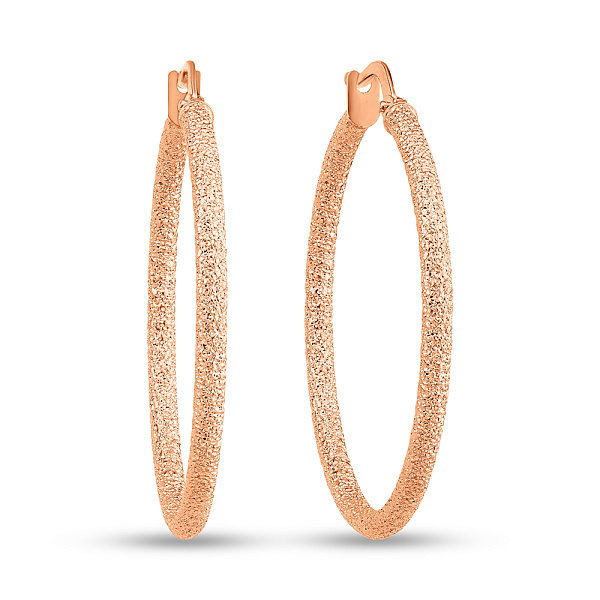 Серьги-кольца из красного золота (арт. 1091203/30) – изображение 1