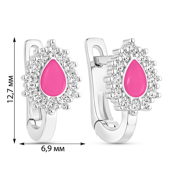 Серебряные детские серьги (арт. 7502/2736ер) – изображение 2