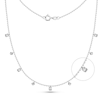 Золотое колье с бриллиантами (арт. Ц341548015б)