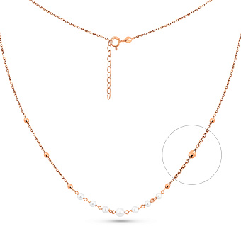 Золоте кольє з перлинами (арт. 352774прлб)