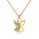 Колье из желтого золота «Ангел» с фианитами (арт. 350888ж) – изображение 1