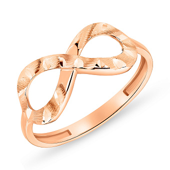 Золотое кольцо "Бесконечность" (арт. 155361)