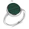 Серебряное кольцо с малахитом (арт. 7501/6796млх) – изображение 2