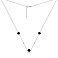 Серебряное колье Клевер с ониксом (арт. 7507/2319/7о) – изображение 2