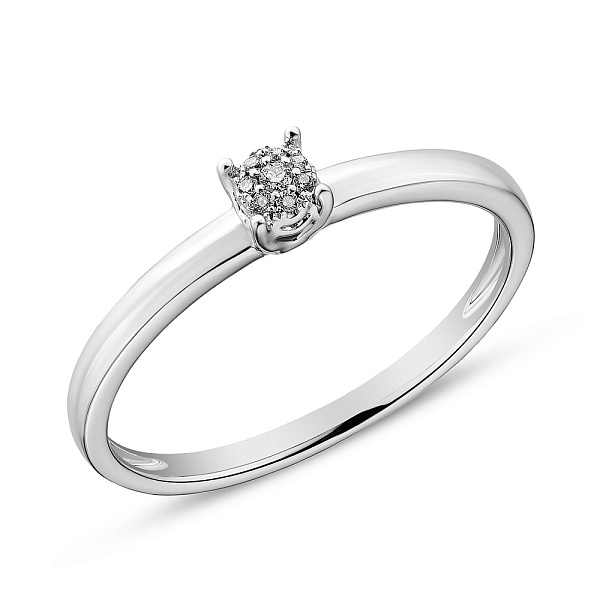 Золотое кольцо с бриллиантами (арт. К341139б) – изображение 1