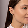 Серьги из красного золота с фианитами (арт. 110678) – изображение 3