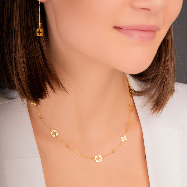 Кольє із жовтого золота (арт. 352544ж) – зображення 3