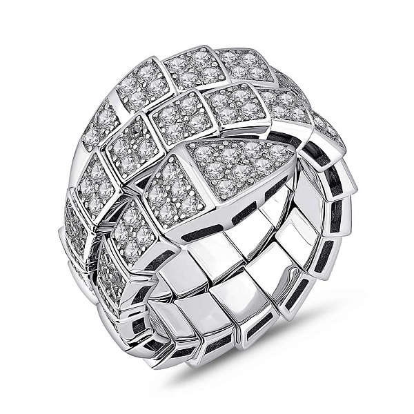 Серебряное кольцо с фианитами (арт. 7501/8131) – изображение 1