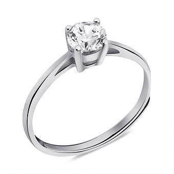 Фото Кольцо из серебра с фианитом (арт. 7501/6150)