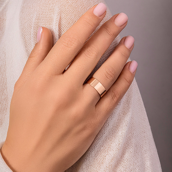 Класична широка обручка золота (арт. 239001) – зображення 2