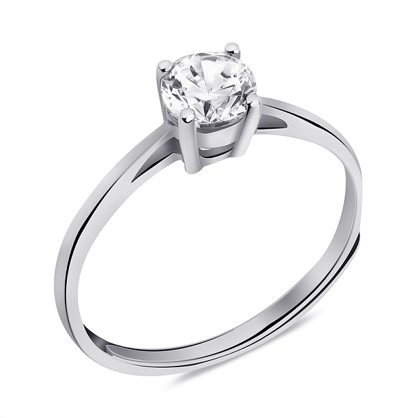 Кольцо из серебра с фианитом (арт. 7501/6150) – изображение 1