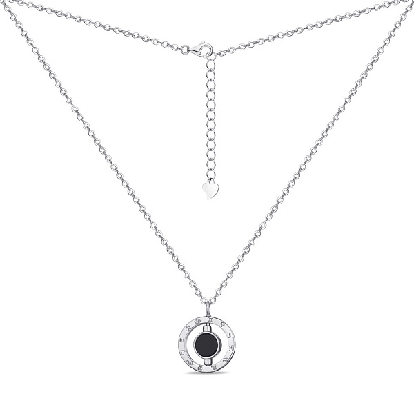Колье из серебра с ониксом (арт. 7507/1151о) – изображение 2