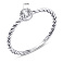 Серебряное кольцо с фианитом (арт. 7501/6889) – изображение 2