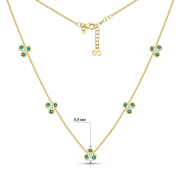 Кольє з жовтого золота Francelli (арт. 352589жбрз) – зображення 6