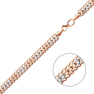 Фото Кольє з червоного та білого золота (арт. 350285кб)