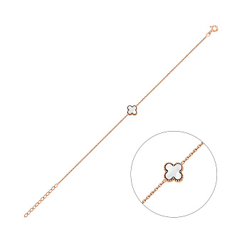 Браслет из красного золота с перламутром (арт. 326917/8п)