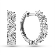 Сережки з білого золота з діамантами (арт. С011453100б)