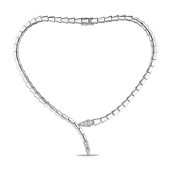 Кольє зі срібла Trendy Style з фіанітами (арт. 7507/1997)