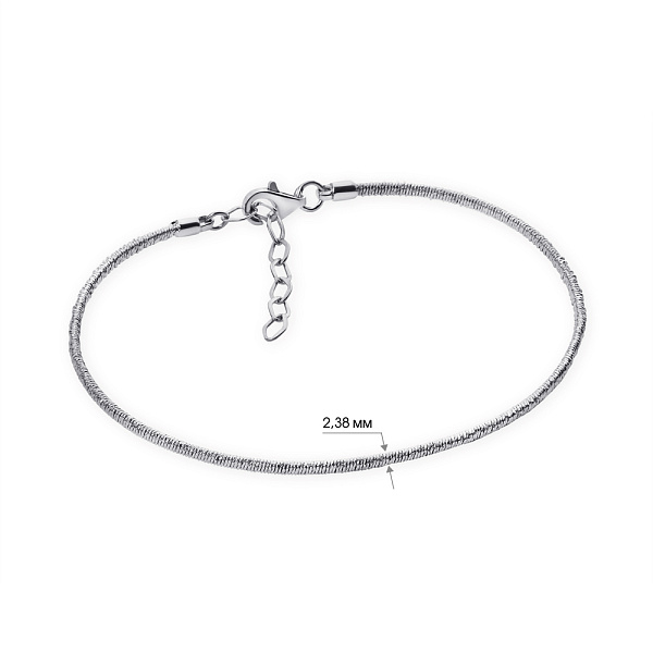 Серебряный браслет без вставок (арт. 7509/3094) – изображение 2