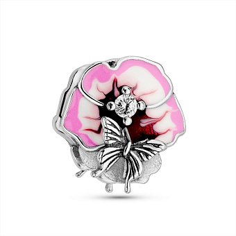 Серебряный шарм с эмалью (арт. 7903/4365ебрк)