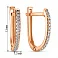 Серьги из красного золота с бриллиантами (арт. С011241010) – изображение 3