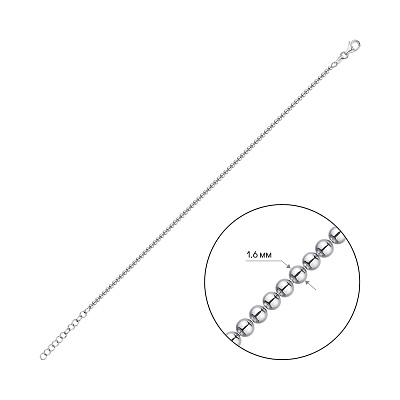 Срібний браслет плетіння Гольф (арт. 7509/064)