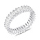 Серебряное широкое кольцо с фианитами (арт. 7501/6500) – изображение 1